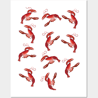 Lobsters Posters and Art